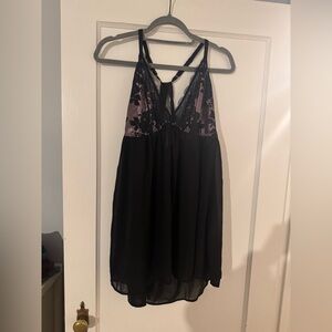Torrid Black and Lavender Babydoll Size 2X